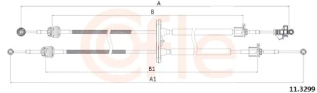 Linka zmiany biegów JUMPER 06- DUCATO BOXER COFLE 92113299