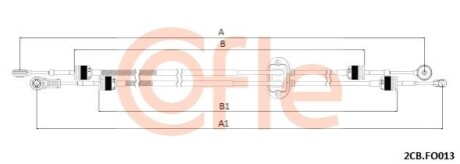 Linka zmiany bieg FO TRANSIT CONNECT COFLE 922CBFO013