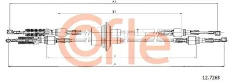Фото linka zmiany biegów MULTIPLA 1.6 98- COFLE 92127263 Linka zmiany biegów MULTIPLA 1.6 98- COFLE 92127263