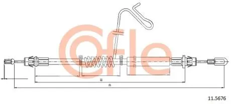 Фото 1 - linka ham.r. TRANSIT 06- /P/ tarcze COFLE 92115676 Linka ham.r. TRANSIT 06- /P/ tarcze COFLE 92115676 (фото 1)