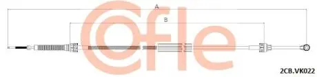 Фото 1 - linka zmiany bieg VW GOLF IV-BORA COFLE 922CBVK022 Linka zmiany bieg VW GOLF IV-BORA COFLE 922CBVK022 (фото 1)