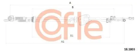 Linka zmiany biegów COROLLA COFLE 92181803