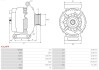 ALTERNATOR REGENEROWANY Z KOLEM AS-PL A3129PR (фото 5)