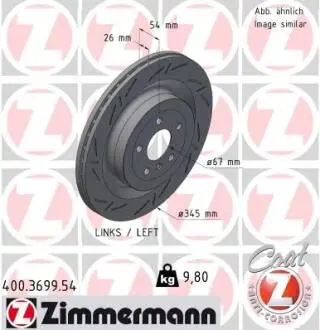 TARCZA HAM./TY┼ü/ DB GLE-KLASA /W166/ 3.0 15- /L/ ZIMMERMANN 400369954