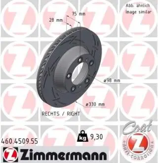 TARCZA HAM./TY┼ü/ PORSCHE PANAMERA 3.0 16 - /P/ ZIMMERMANN 460450955