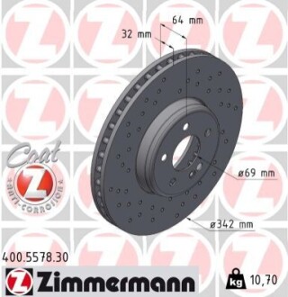 TARCZA HAM./PRZ/ DB C-KLASA /W206/ 21- ZIMMERMANN 400557830