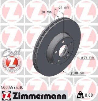 TARCZA HAM./PRZ/ DB C-KLASA /W206/ 21- ZIMMERMANN 400557530