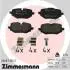 KLOCKI HAM./PRZ/ BMW 2 /U06/ 21- ZIMMERMANN 266871802 (фото 1)