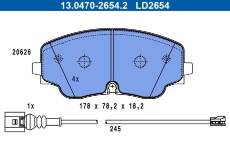 KLOCKI HAM PRZOD CERAMIC ATE 13047026542