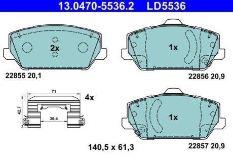 KLOCKI HAM PRZOD CERAMIC ATE 13047055362