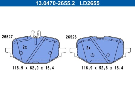 KLOCKI HAM TYL CERAMIC ATE 13047026552 (фото 1)