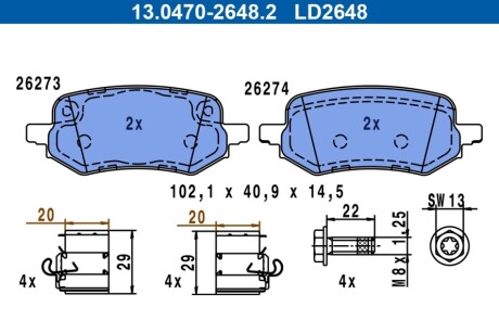 KLOCKI HAM TYL CERAMIC ATE 13047026482