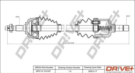 P├ô┼üO┼Ü NAP─śDOWA CITROEN C5 2.2HDI 01- LEW A DR!VE+ DP2110100167