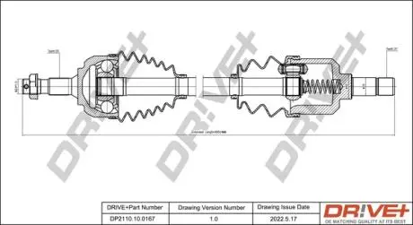 P├ô┼üO┼Ü NAP─śDOWA CITROEN C5 2.2HDI 01- LEW A DR!VE+ DP2110100167