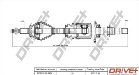 P├ô┼üO┼Ü NAP─śDOWA TOYOTA VERSO 09-18 PRAWA DR!VE+ DP2110100904