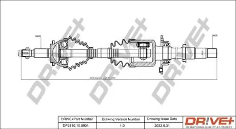 P├ô┼üO┼Ü NAP─śDOWA TOYOTA VERSO 09-18 PRAWA DR!VE+ DP2110100904