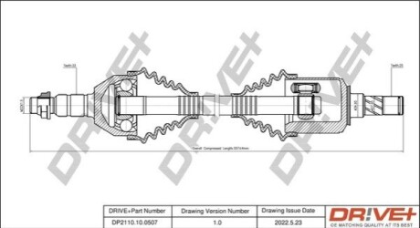 P├ô┼üO┼Ü NAP─śDOWA OPEL ASTRA 2.0T 04- LEWA DR!VE+ DP2110100507 (фото 1)