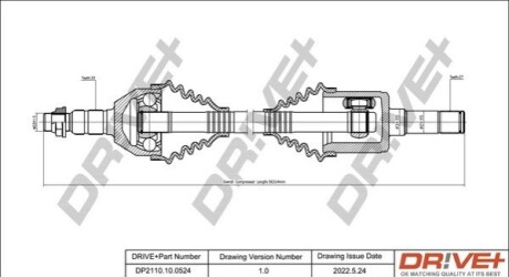 P├ô┼üO┼Ü NAP─śDOWA OPEL ZAFIRA 05-15 LEWA DR!VE+ DP2110100524 (фото 1)