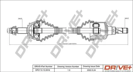 P├ô┼üO┼Ü NAP─śDOWA OPEL CORSA 06-14 PRAWA DR!VE+ DP2110100516