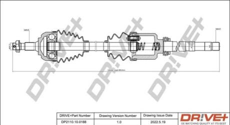 P├ô┼üO┼Ü NAP─śDOWA CITROEN C5 04-08 PRAWA DR!VE+ DP2110100188