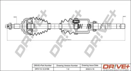 P├ô┼üO┼Ü NAP─śDOWA CITROEN C5 04-08 PRAWA DR!VE+ DP2110100188