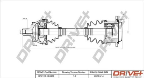 P├ô┼üO┼Ü NAP─śDOWA VW PASSAT 96-05 PRAWA DR!VE+ DP2110100010