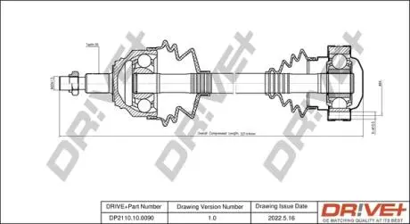 P├ô┼üO┼Ü NAP─śDOWA VW GOLF 98-05 LEWA DR!VE+ DP2110100090