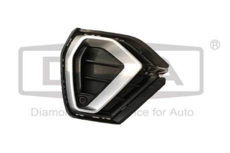 Рамка противотуманной фары передняя левая серебристая Audi Q3 (19-23) (880718910 DPA 88071891002