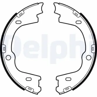 Гальмівні колодки, барабанні Delphi LS2086