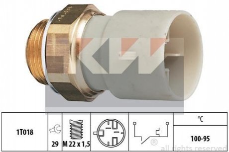 Датчик включення вентилятора (аналог EPS 1.850.147 /Facet 7.5147) KW 550 147 (фото 1)
