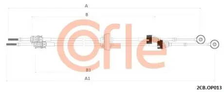 Трос перемикання передач OPEL COFLE 2CBOP013 (фото 1)