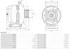 ALTERNATOR REGENEROWANY Z KOLEM AFP INA AS-PL A6437PR (фото 5)