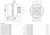ALTERNATOR REGENEROWANY Z KOLEM AFP INA AS-PL A6437PR (фото 5)