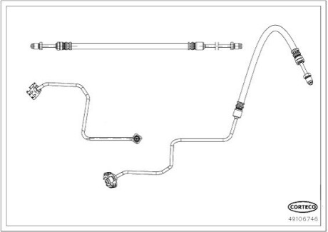 Гальмівний шланг CORTECO 49106746