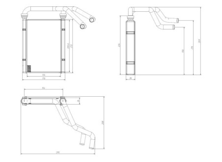 NAGRZEWNICA TYOTA YARIS 00- NRF 54435