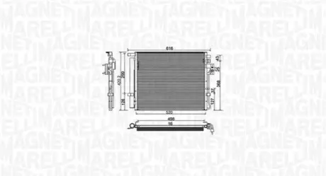 Конденсер кондиціонера MAGNETI MARELLI BC983