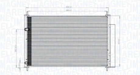 Конденсер кондиціонера MAGNETI MARELLI BC767