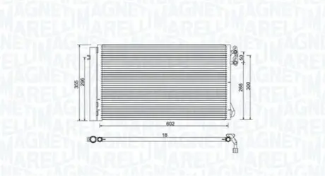 Конденсер кондиціонера MAGNETI MARELLI BC752