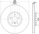 PRO HIGH CARBON BMW Гальмівний диск передн. правий X5 (E70), X5 (F15, F85), X6 (E71, E72) HELLA 8DD 355 120-731 (фото 4)