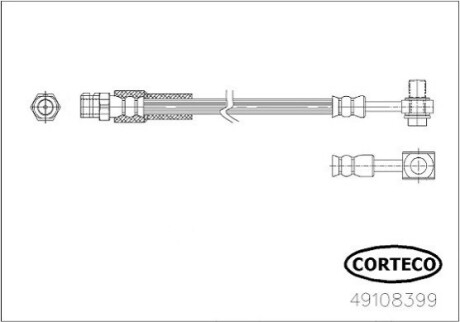 Гальмівний шланг CORTECO 49108399