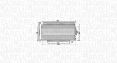 Конденсер кондиціонера MAGNETI MARELLI BC998