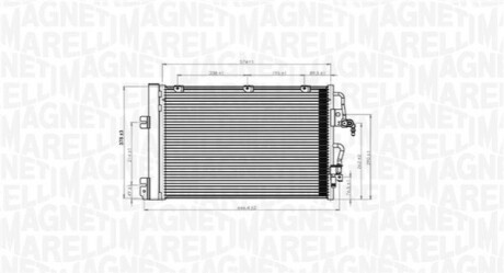 Конденсер кондиціонера MAGNETI MARELLI BC900