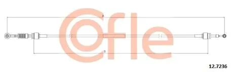 Фото трос COFLE 127236 Трос COFLE 127236