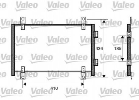 Радіатор кондиціонера Valeo 818018
