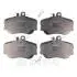 KLOCKI HAMULCOWE MERCEDES-BENZ C-CLASS (W202), C-CLASS T-MODEL (S202) 93-01 PRZOD SZT Optimal BP09875 (фото 1)