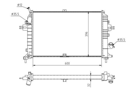 CHLODNICA ASTRA H 1.9CDTI 04- HART 637128