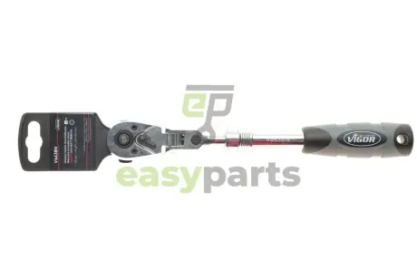 Фото тріскачка 3/8" телескопічна 90 зубців 250-350 мм VIGOR V6638N Тріскачка 3/8" телескопічна 90 зубців 250-350 мм VIGOR V6638N