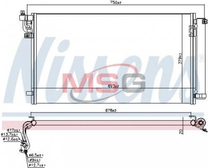 CH£ODNICA KLIMATYZACJI HYUNDAI NISSENS 941157 (фото 1)