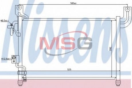 Радіатор кондиціонера NISSENS 94729