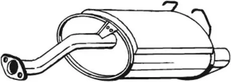Глушник вихлопних газів (кінцевий) BOSAL 163725